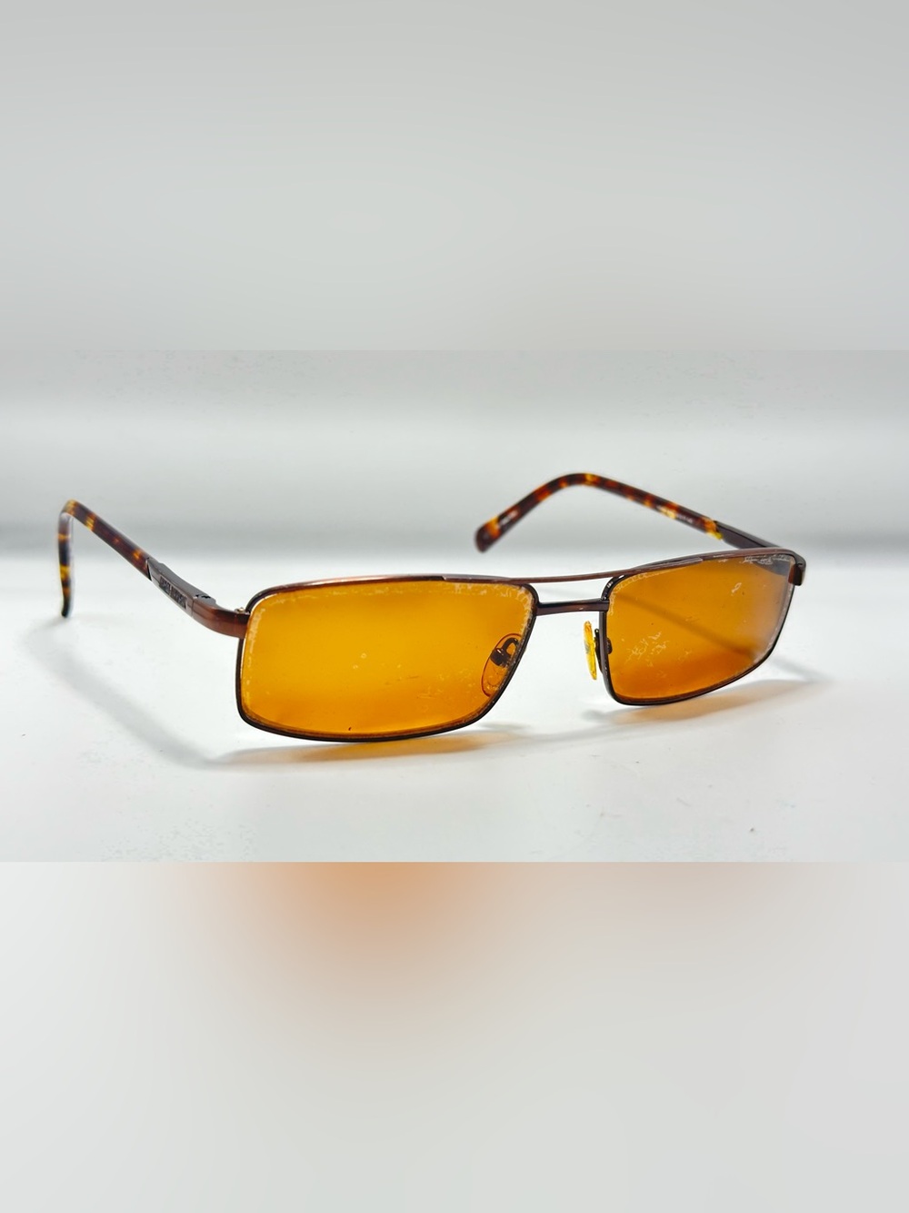 Harley Davidson HD403 Brown Pilot Metal Sunglasses Frames Only